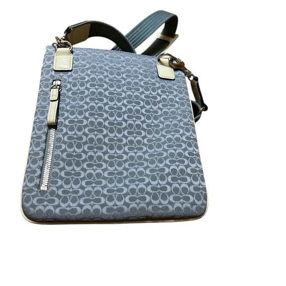 COACH baby blue small signature crossbody or shoulder bag - Picture 3 of 5